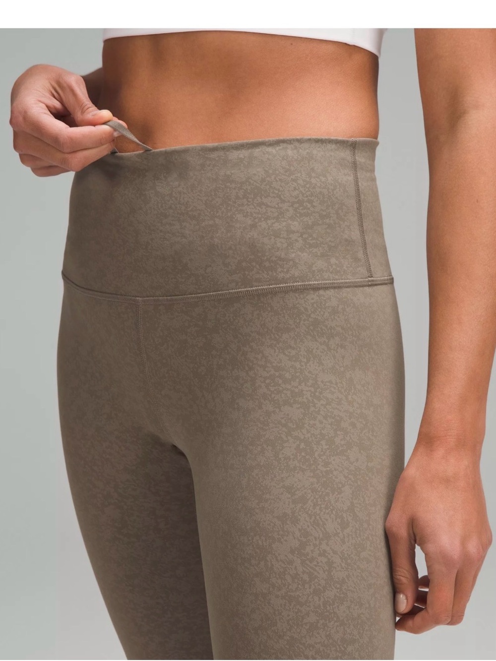 Lululemon Wunder Train High-Rise Tight – Textured Green/Brown – Size 4 - Picture 4 of 8